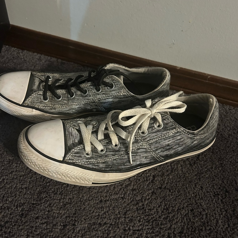 Converse Gray Low-Top Sneakers